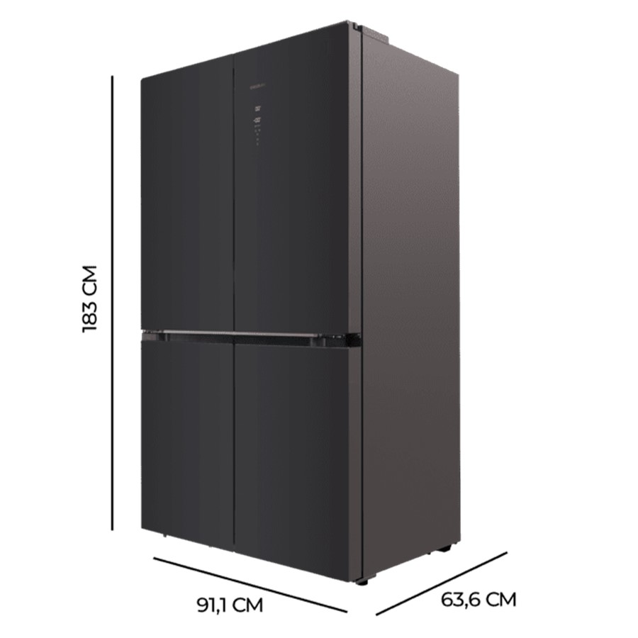 additioanl image for  Cecotec Fridge Black 4 Doors 490 L 